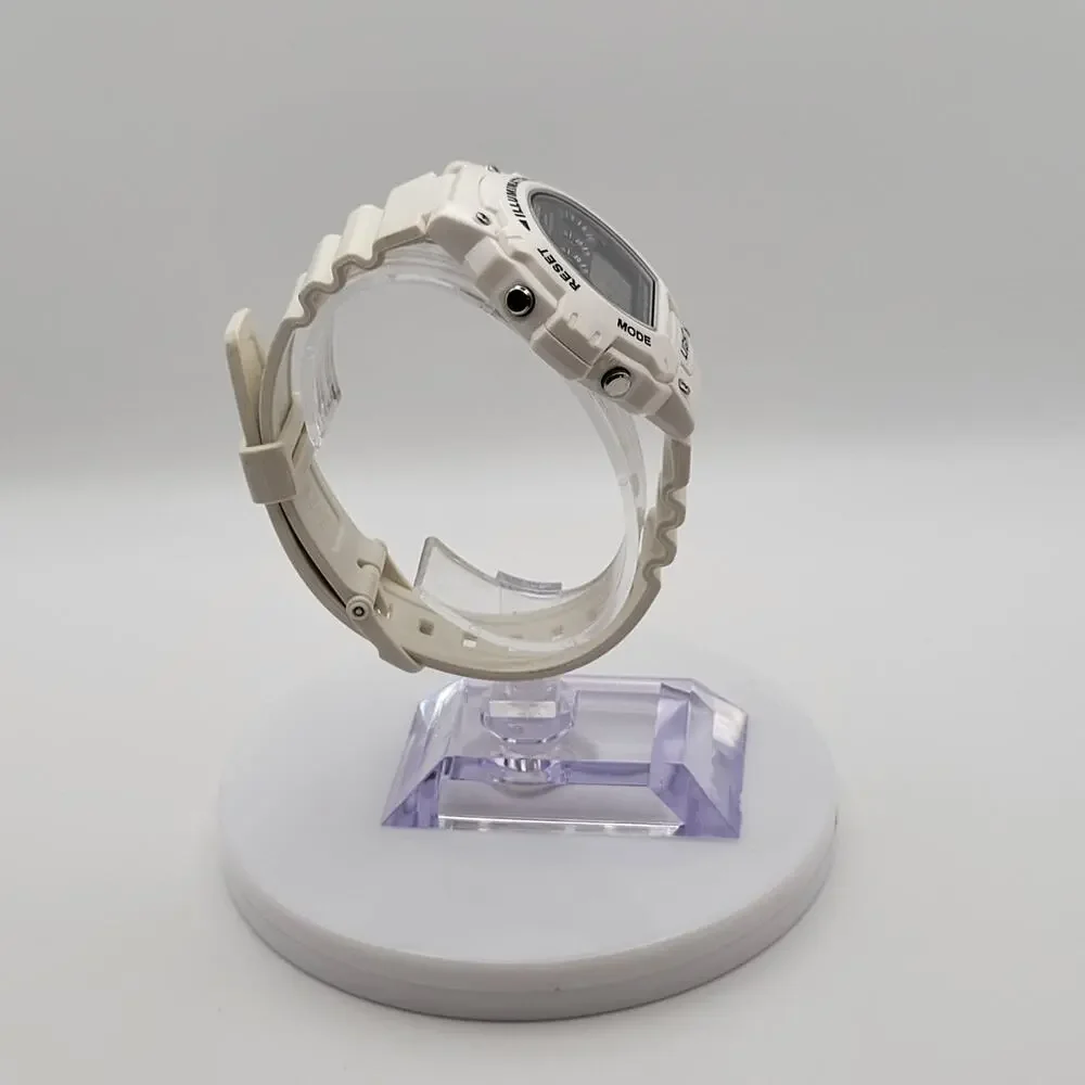 Casio W-214HC Glossy White Illuminator Digital Watch — Discontinued Model